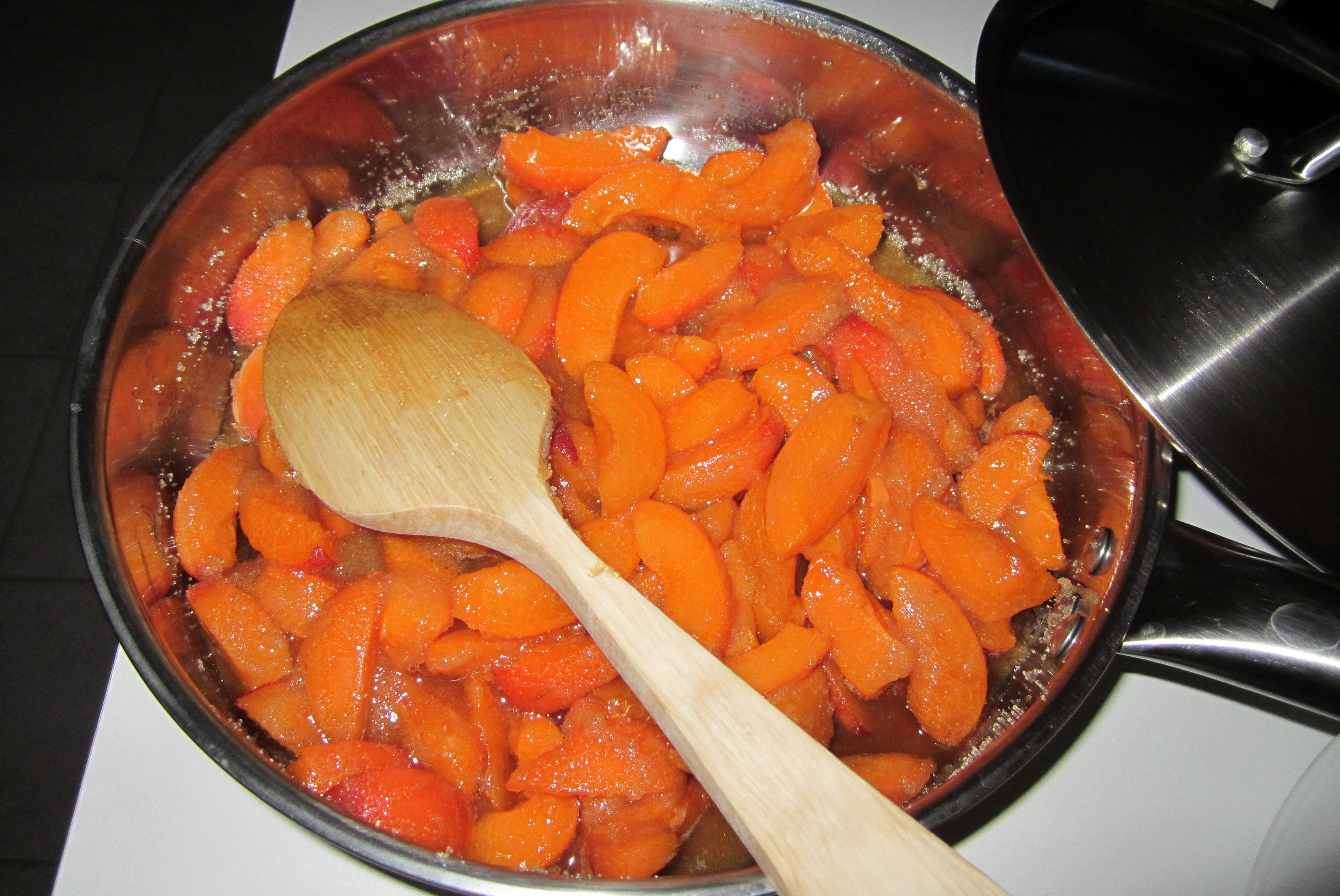 Making Jam with local apricots