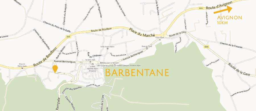 Map of Barbentane